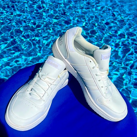 adidas Shoes - Adidas Hoops 2.0 White Sneakers